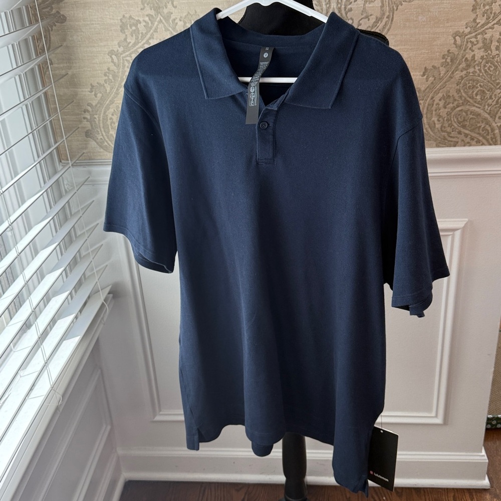 Lululemon Athletica Cotton Pique Polo - True Navy Size XXL